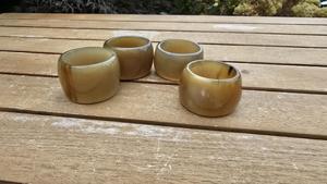 Servilleteros de Cuerno de Búfalo, Porta Servilletas Redondos para Hoteles de Lujo, Restaurantes y Mesas de Boda, Alta Calidad - Product Image 3