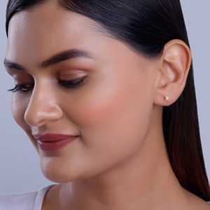 Pendientes de diamantes brillantes dorados - Product Image 4