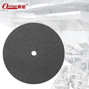 Hochwertige OEM DONGGE Marken größe 100*16mm 7P/9P Nylon faser Braun Korund Vlies rad Schleif vlies Poliers cheibe - Product Image 3