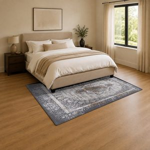 Tapis RUGS DEPOT LXDP-0920, vente en gros, gris anthracite, tapis traditionnel oriental imprimé numériquement, lavable en machine, chenille, antidérapant - Product Image 3