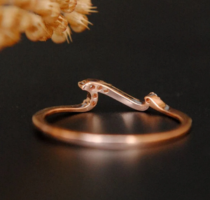 Bague de mariage en diamant cultivé en laboratoire en or 10 carats bijoux en diamant de laboratoire bague de fiançailles ronde cadeau pour son éternité délicate - Product Image 6