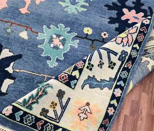 Alfombra de lana de alta calidad hecha a mano estilo persa antiguo diseño de Color marfil algodón 8x10 corte de pila para juegos de decoración del hogar incluidos - Product Image 5