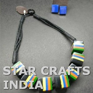 Unique Design Resin High Quality Artificial Resin Beads With Leather Multilayer Necklace Fashion Jewelry <b>Accessories</b> Women - Product Image 3