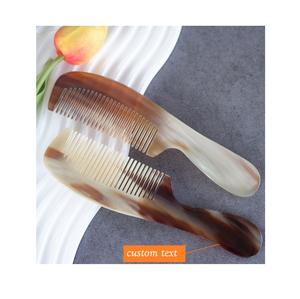 Peigne en corne raffiné outil fait main durable et écologique fabriqué à partir de corne finition polie idéal pour le toilettage des cheveux tous les jours - Product Image 5