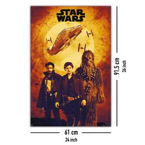 Póster de Estilo Moderno de Solo: Una Historia de Star Wars, Diseño de Montaje en Tono Sepia para Decoración de Pared - Product Image 5