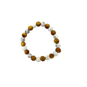 Venta al por mayor de pulsera de Palo Santo Obsidiana Dorada Cristal Natural 8mm Pulsera con Aromático Palo Santo 3 Beads - Product Image 4