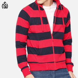 Vente en gros de sweat à capuche en coton avec fermeture à glissière OEM Streetwear fermeture à glissière pour hommes coupe surdimensionnée avec logo fournisseur d'usine du Pakistan - Product Image 2