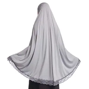Wholesale Pray Long Khimar Hijab Jilbab Hijab Mini Telekung Abaya OEM Adults Middle East Abaya Women Muslim Dress Support 4 Pcs