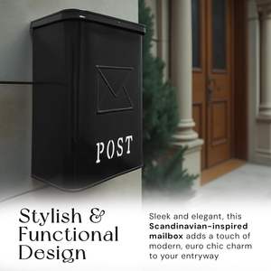 Boîte aux lettres en métal Clear Finish India, armoire de réception de communication fiable, gestion quotidienne du courrier, stockage des avis importants, poste de courrier - Product Image 2