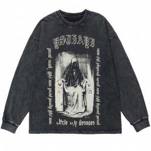 เสื้อสเวตเตอร์คอกลมสำหรับผู้ชายเสื้อสเวตเตอร์สวมหัวสำหรับผู้ชายน้ำหนักมากใหม่ราคาถูกดีไซน์ไม่ซ้ำใคร - Product Image 6