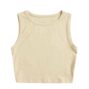 Camisetas sin mangas para mujer Casual algodón suave tela transpirable OEM cómodo ligero verano moda desgaste - Product Image 2