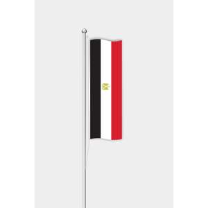 Egyptian Vertical <b>Flag</b> <b>for</b> Outdoor Display Digital Printing on Silk Polyester Aluminum <b>Pole</b> <b>for</b> Automotive Insurance Education - Product Image 1