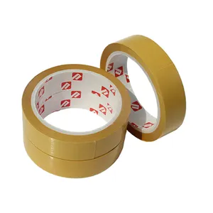 Equivalente a 4970 cinta de doble cara de PVC de fuerte adhesión con papel de liberación amarillo