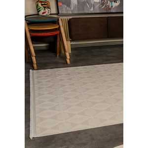 Alfombra Moderna Netline Home Depot Cream Zenta ZN004, Duradera, de Acrílico y Poliéster, Antideslizante, Fácil de Limpiar, para Dormitorio - Product Image 2