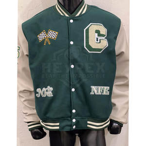 Veste universitaire sur mesure pour hommes dernière conception coupe-vent pour l'hiver veste universitaire Letterman personnalisée pour garçons - Product Image 1