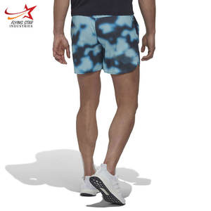 Pantalones cortos deportivos ecológicos para correr para hombre, patrón sólido, ropa deportiva para gimnasio, entrenamiento transpirable de secado rápido - Product Image 6