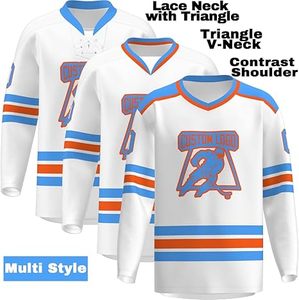 Custom Ice Hockey Jersey 2025 Sublimated Uniform Set Tackle Twill Stitched Pro Teamwear Pedidos al por mayor - Product Image 5