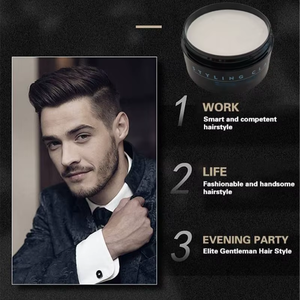 Cire d'argile pour cheveux à la pommade mate pour hommes, crème coiffante à tenue forte OEM, cire pour cheveux de marque privée pour salon de coiffure - Product Image 3