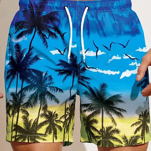 กางเกงว่ายน้ำขาสั้นสำหรับผู้ชายกางเกงว่ายน้ำทำจากโพลีเอสเตอร์ชุดว่ายน้ำฤดูร้อน - Product Image 1