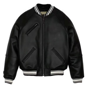 Chaqueta de Cuero para Hombre, Diseño Personalizado con Logotipo, Chaqueta de Invierno para Hombre, Chaquetas de Moda para Hombre - Product Image 1