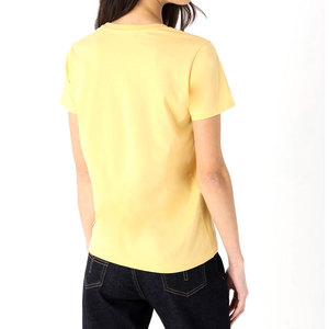 Venta al por mayor 100% algodón camiseta de gran tamaño mujeres personalizado 3D Logo Puff estampado ajuste suelto alta calidad 250 GSM tela verano camisas de las mujeres - Product Image 3