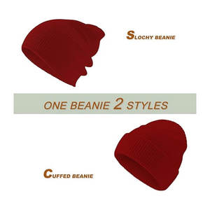 Best Selling Acrylic Cuff Beanies with Custom Logo Unisex Digital Printing Bulk Knitted Jacquard <b>Cap</b> <b>Winter</b> Hats 2026 - Product Image 3