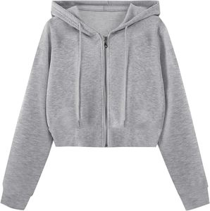 Sweat à capuche zippé à manches longues pour femmes vestes doublées respirantes pour l'hiver et le printemps personnalisé 100% coton - Product Image 4