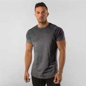 custom made t shirt <b>95</b>%cotton <b>5</b>% <b>Elastane</b> Custom Private logo Fitness Gym Wear Sports Apparel Plain Blank Men T Shirt - Product Image 2