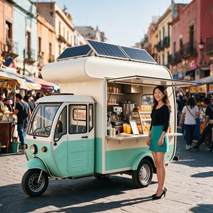 Chariot professionnel en acier inoxydable pour empanadas avec friteuse, plaque chauffante et distributeur de salsa pour la vente ambulante de cuisine latine - Product Image 2