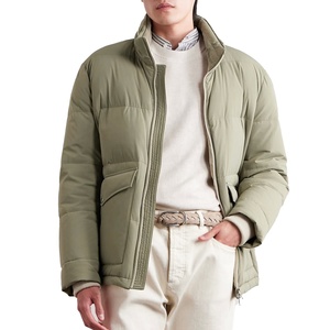 Chaqueta acolchada de algodón para hombre, chaqueta acolchada gruesa para exteriores para hombre, abrigo cálido acolchado de algodón, cortavientos, cuello levantado, de talla grande - Product Image 1
