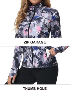 <b>Women</b> Sports Yoga Zipper Quick Dry Running <b>Jackets</b> Long Sleeve Outdoor Fitness Gym Training jogging wear Yoga Running <b>Jacket</b> - Product Image 2