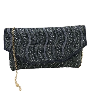 Nuevo y elegante bolso de mano étnico hecho a mano para mujeres y niñas con estilo bolso de mano de artesanía de lujo a bajo precio - Product Image 4