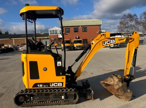Mini-excavatrice sur chenilles JCB d'occasion 18Z, 3,5 tonnes, moteur et boîte de vitesses, pelle compacte pour travaux agricoles et de construction - Product Image 3