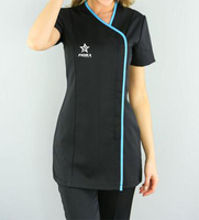Tunique de massage thaïlandaise en polyester/spandex de qualité supérieure 2026, uniformes personnalisés avec logo, service OEM pour esthéticiennes et salons de beauté