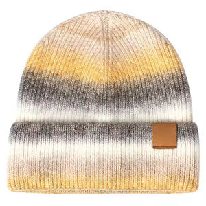 Gorros de Punto Personalizados con Logotipo, Gorros de Algodón con Puño Cálidos Unisex, OEM ODM, Impresión Digital de Moda, Estilo Urbano - Product Image 1