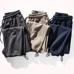 OEM ODM Fournisseur de pantalons de survêtement décontractés en coton et en molleton de haute qualité, coupe droite, taille mi-haute, coupe ajustée pour hommes - Product Image 1