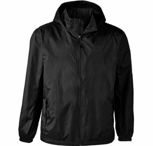 Unisex Hooded Windbreaker <b>Jacket</b> <b>Canvas</b> Waterproof Breathable Polyester Embroidery Outdoor Casual Autumn Wear Regular Fit Zipper - Product Image 1