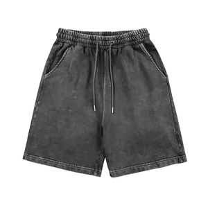 Hot Sale Washed Fleece <b>Shorts</b> for <b>Men</b> Comfortable <b>Elastic</b> Waistband <b>Shorts</b> Casual Print Style for <b>Men</b> and Women Super Quality - Product Image 1