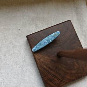 Barrette à cheveux en acétate acrylique douce et élégante, imitation écaille de tortue - Product Image 3