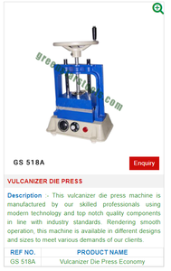 Prensa de troquel vulcanizador GS 518A para herramientas de joyería-Herramientas de joyería - Product Image 2