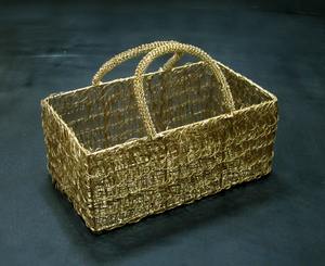 Organisateur de stockage d'aliments rond doré Corbeille à fruits décorative Corbeille à oeufs en fil métallique Bols à pain en plastique - Product Image 6