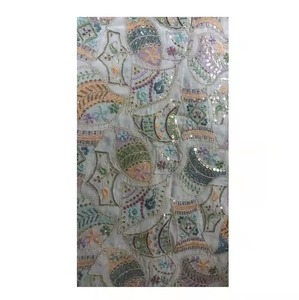 Tissu en polyester georgette durable et résistant aux plis pour la fabrication de vêtements de fête à partir d'un fournisseur indien - Product Image 2