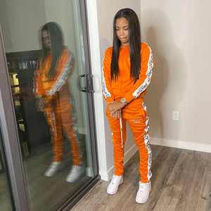 Conjunto Deportivo Personalizado para Mujer, Conjunto de Sudadera con Cremallera y Pantalones Jogger Lisos para Otoño, Ropa Deportiva de Dos Piezas - Product Image 5