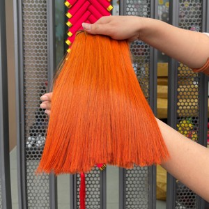 Perruques de cheveux bruts vietnamiens 2023, la meilleure qualité avec les cheveux vietnamiens 100% vierges de couleur orange - Product Image 1