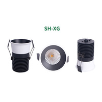 Spots COB miniatures de haute qualité, exquis, à indice de rendu des couleurs élevé, corps de lampe tout en aluminium, downlights LED