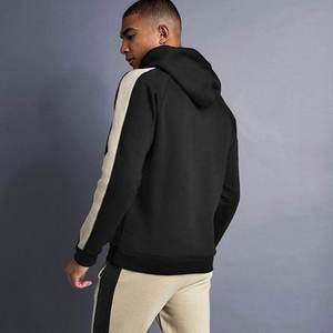 Winter New Release Men's <b>Large</b> Size Casual Pullover <b>Hoodie</b> Fitness Fashion Long Sleeve Plain Dyed for Running Sports - Product Image 5