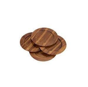Plato para servir comida de cocina casera, placa de cargador de madera de tamaño personalizado de alta calidad para cargador de madera de acacia chapado 100% de la mejor calidad - Product Image 5