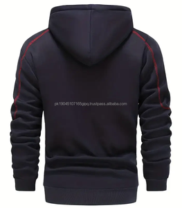 Alta calidad al por mayor hombres 100% algodón en blanco grueso tela de lujo peso pesado de gran tamaño ajuste personalizado Impresión logotipo sudaderas con capucha de los hombres - Product Image 2