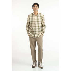 Camisas Casuales para Hombre, 100% Algodón, Cierre Cruzado, Tela Popelina Satinada, Corte Regular, Antiarrugas, Modelo ODM MN-CS-SS25-197 - Product Image 2