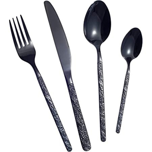 Juego de cubiertos con caja, cucharas, juegos de cubiertos a granel, tenedor cepillado chapado en oro, cuchara, juego de cubiertos de boda, cubiertos de oro - Product Image 6